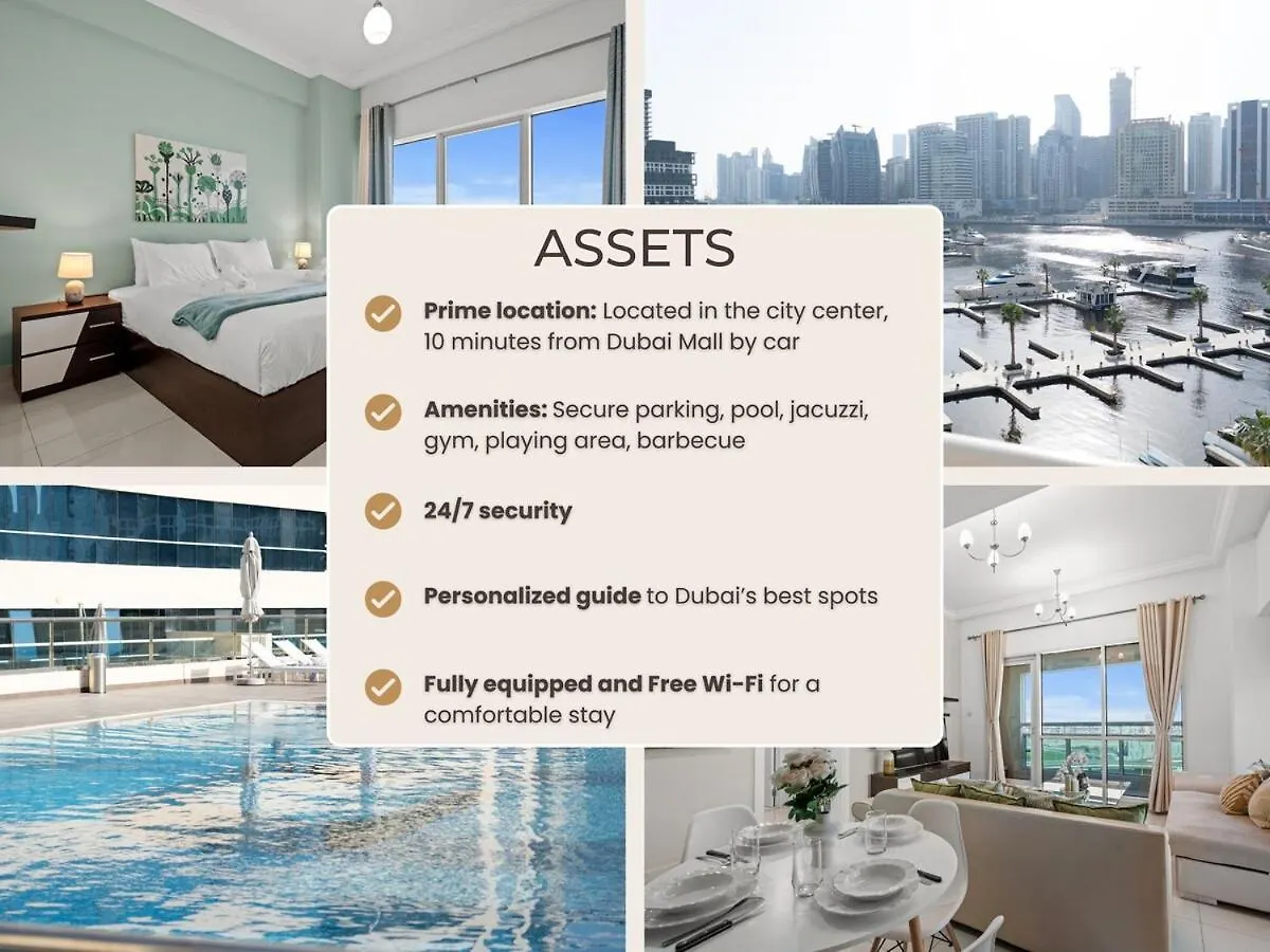 Apartment Central Business Bay By Stayinhomes - 10 Mins Burj Khalifa - 1Bed - Parking - Pool - Gym Dubai